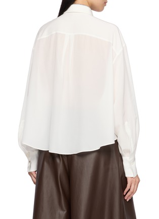 Back View - Click To Enlarge - BRUNELLO CUCINELLI - Long Sleeve Tie Shirt