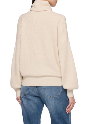 Back View - Click To Enlarge - BRUNELLO CUCINELLI - Turtleneck Cashmere Knit Sweater