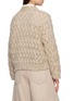 Back View - Click To Enlarge - BRUNELLO CUCINELLI - Sequinned Cable Knit Sweater