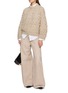 Figure View - Click To Enlarge - BRUNELLO CUCINELLI - Sequinned Cable Knit Sweater