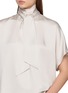  - BRUNELLO CUCINELLI - Sleeveless High Neck Tie Top