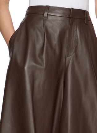  - BRUNELLO CUCINELLI - Wide Leather Bermuda Shorts