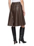 Back View - Click To Enlarge - BRUNELLO CUCINELLI - Wide Leather Bermuda Shorts