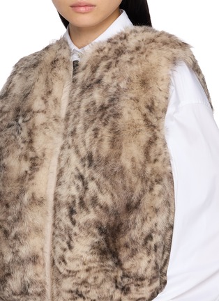  - BRUNELLO CUCINELLI - Printed Shearling Vest