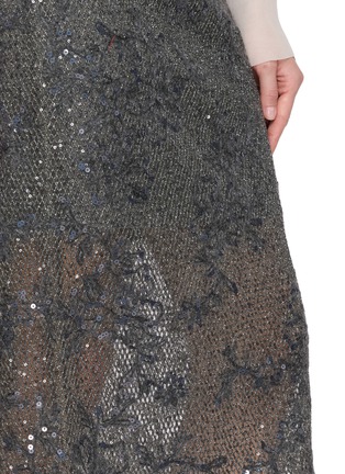  - BRUNELLO CUCINELLI - Embroidered Lace Mesh Midi Skirt