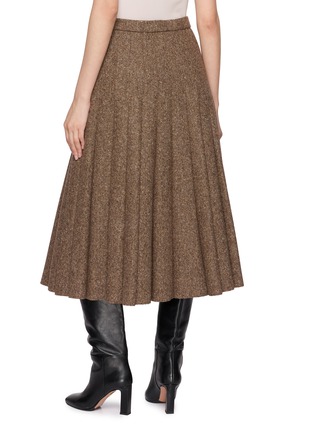 Back View - Click To Enlarge - BRUNELLO CUCINELLI - Pleated Midi Skirt