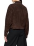Back View - Click To Enlarge - BRUNELLO CUCINELLI - Long Sleeve Suede Jacket