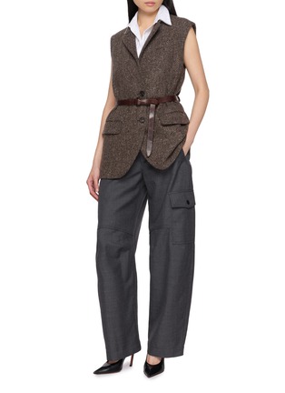 Figure View - Click To Enlarge - BRUNELLO CUCINELLI - Cargo Pocket Tailored Pants