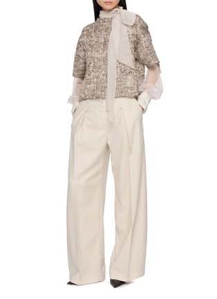 Figure View - Click To Enlarge - BRUNELLO CUCINELLI - Melange Knit Sweater