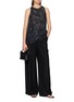 Figure View - Click To Enlarge - BRUNELLO CUCINELLI - Embellished Silk Chiffon Sleeveless Blouse
