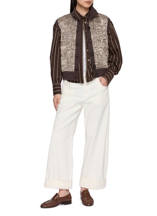 Figure View - Click To Enlarge - BRUNELLO CUCINELLI - High Neck Button Up Cardigan