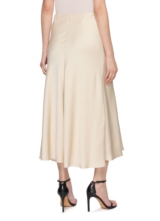 Back View - Click To Enlarge - BRUNELLO CUCINELLI - Satin Midi Skirt