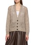 BRUNELLO CUCINELLI V-neck Textured Knit Cardigan