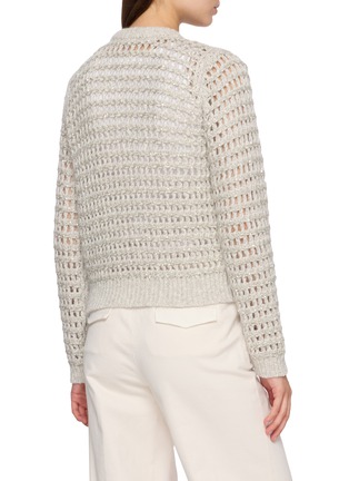 Back View - Click To Enlarge - BRUNELLO CUCINELLI - Sequinned Knit Sweater