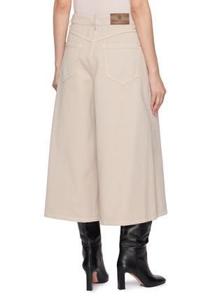 Back View - Click To Enlarge - BRUNELLO CUCINELLI - Wide Leg Cropped Pants