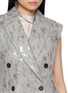  - BRUNELLO CUCINELLI - Embroidered Sequin Double Breasted Tailored Vest