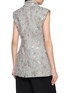Back View - Click To Enlarge - BRUNELLO CUCINELLI - Embroidered Sequin Double Breasted Tailored Vest