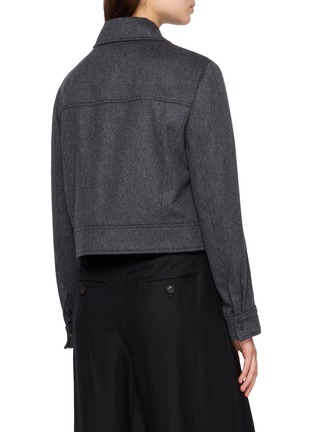 Back View - Click To Enlarge - BRUNELLO CUCINELLI - Cropped Coat