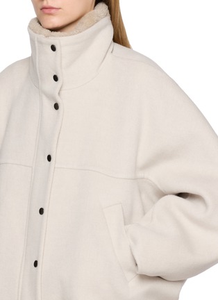  - BRUNELLO CUCINELLI - Plush-Lined Collar Wool Jacket