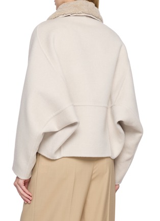Back View - Click To Enlarge - BRUNELLO CUCINELLI - Plush-Lined Collar Wool Jacket