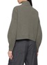 Back View - Click To Enlarge - BRUNELLO CUCINELLI - Curved Sleeve High Neck Cardigan