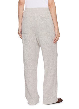 Back View - Click To Enlarge - BRUNELLO CUCINELLI - Jersey Lace Sports Pants