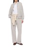 Figure View - Click To Enlarge - BRUNELLO CUCINELLI - Jersey Lace Sports Pants