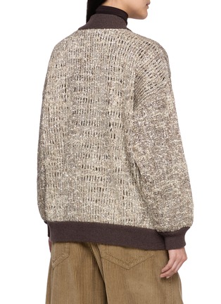 Back View - Click To Enlarge - BRUNELLO CUCINELLI - V-Neck Button Up Cardigan