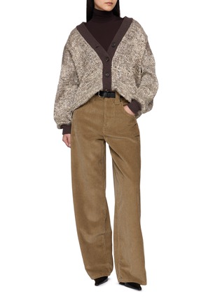 Figure View - Click To Enlarge - BRUNELLO CUCINELLI - V-Neck Button Up Cardigan