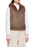 Detail View - Click To Enlarge - BRUNELLO CUCINELLI - Padded Fur Double Vest