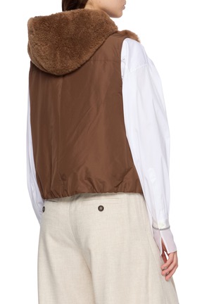 Back View - Click To Enlarge - BRUNELLO CUCINELLI - Padded Fur Double Vest