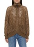 Main View - Click To Enlarge - BRUNELLO CUCINELLI - Sequin Embellished Open Knit Cardigan