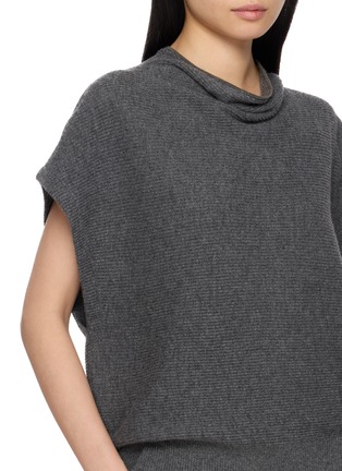  - BRUNELLO CUCINELLI - Monili Embellished Mock Neck Knit Sweater