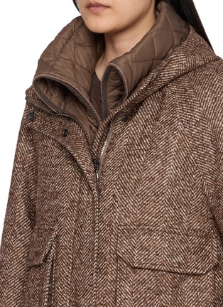  - BRUNELLO CUCINELLI - Chevron Double Layered Collar Jacket