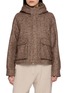 Main View - Click To Enlarge - BRUNELLO CUCINELLI - Chevron Double Layered Collar Jacket