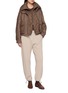 Figure View - Click To Enlarge - BRUNELLO CUCINELLI - Chevron Double Layered Collar Jacket