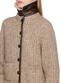  - BRUNELLO CUCINELLI - Button Up Fuzzy High Collar Knit Cardigan