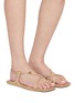 Figure View - Click To Enlarge - FLOWZE SHOES - FLÒ SQUARE Leather Sandals