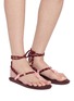 Figure View - Click To Enlarge - FLOWZE SHOES - FLÒ TWIN Leather Sandals