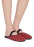 Figure View - Click To Enlarge - FLOWZE SHOES - FLÒ MULE Drawstring Leather Sandals