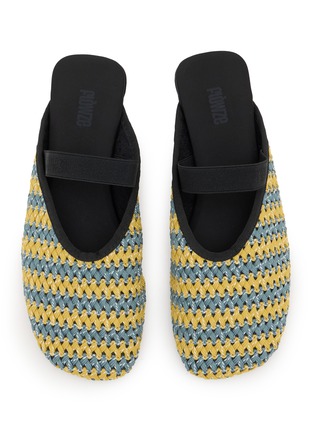 Detail View - Click To Enlarge - FLOWZE SHOES - FLÒ MULE Drawstring Leather Sandals