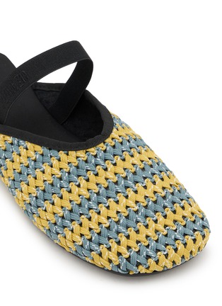 Detail View - Click To Enlarge - FLOWZE SHOES - FLÒ MULE Drawstring Leather Sandals