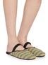 Figure View - Click To Enlarge - FLOWZE SHOES - FLÒ MULE Drawstring Leather Sandals