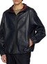  - LOEWE - Contrast Hood Leather Jacket