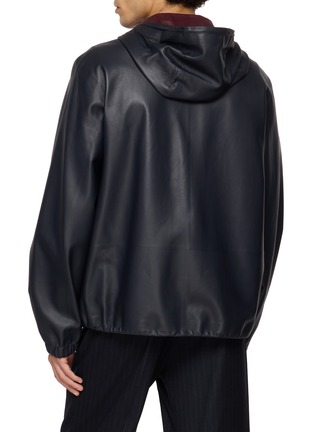 Back View - Click To Enlarge - LOEWE - Contrast Hood Leather Jacket