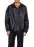 LOEWE Contrast Hood Leather Jacket