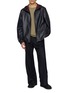Figure View - Click To Enlarge - LOEWE - Contrast Hood Leather Jacket