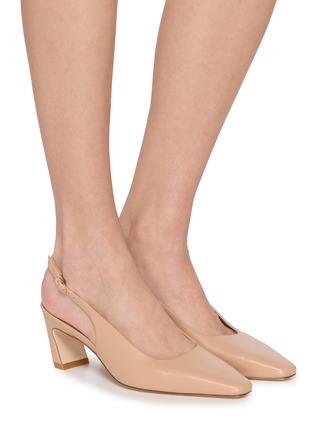 Figure View - Click To Enlarge - STUART WEITZMAN - 50 Stassi Slingback Leather Pumps