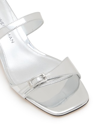 Detail View - Click To Enlarge - STUART WEITZMAN - Baby Babette 40 Leather Heeled Sandals
