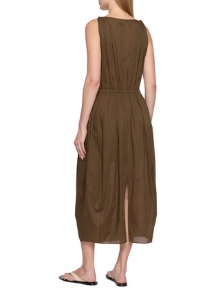 Back View - Click To Enlarge - EDITION - Drawstring Waist Midi Dress